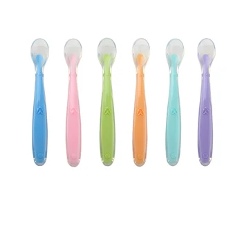 

Baby Safety Baby Silicon Spoon Kids Children Flatware Feeding Spoons Safety Soft Spoon Baby Flatware Baby Silicone Spoon Kid