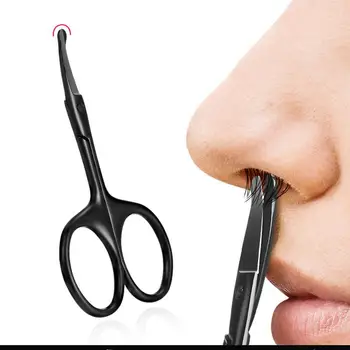 

1pc Safety Stainless Steel Vibrissa Nasal Hair Scissors Nose Hair Trimmer Eyebrow Scissors Nose Ear Hair Remover Scissor