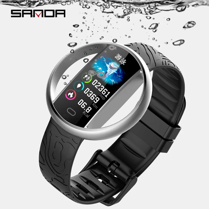 2020 SANDA Super Slim Smart Watch Men IP67 Waterproof Sports Smartwatch Heart Rate Monitor Fitness Bracelet reloj Intelligente