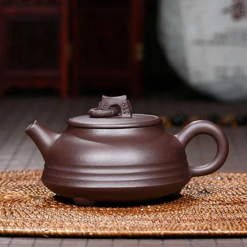 

teapot, three foot bottom ring buckle, Yuyue literati teapot, pure handmade teapot, tea set, wholesale, a substitute