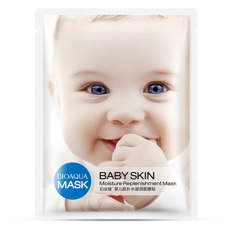 BIOAQUA Baby Skin Face Mask Skin Care Moisturizing Oil Control Wrapped Mask Shrink Pores Moisturizing Facial 2