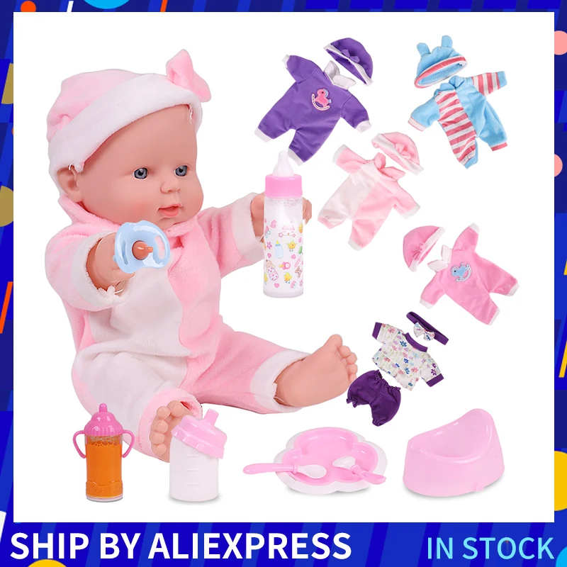 Bebe детские игрушки 12 дюймов виниловые куклы Reborn силиконовые для всего тела
