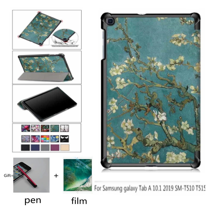 Тонкий Магнитный чехол из искусственной кожи для планшета Samsung galaxy Tab A 10 1 2019 10000 T515