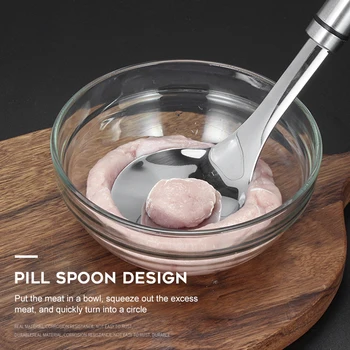 

Meatball Sub-Pill Maker Ball Rice Roll For Making Maker Stainless Steel Meatball Clip Fish Ball Clip Pill Kitchen Accessories