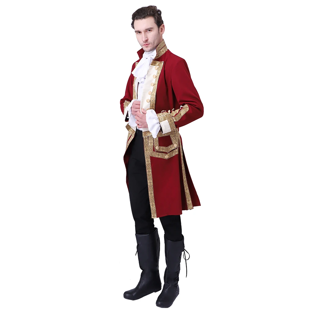 Washington Red Cloak Royal Military Jacket Costume For Mens