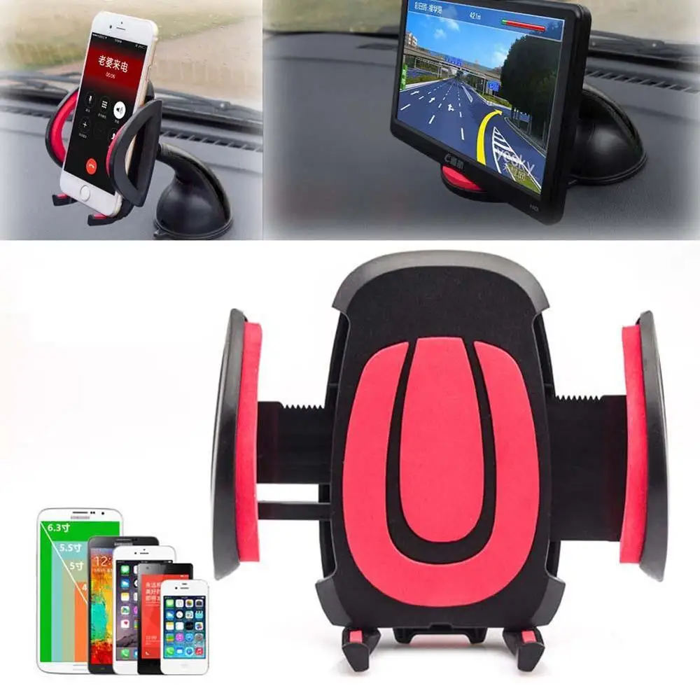 

360 Degree Rotating Universal Car Holder Windshield Suction Mount Rotating Stand Holder For All Kinds Of Large Size Screen Phone