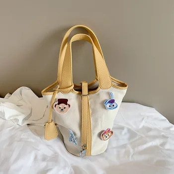 

2020 New Cartoon Bags Super Cute Girl Shoulder Bags Messenger Bag Canvas Bag Bear Bear Trendy Small Women Handbags