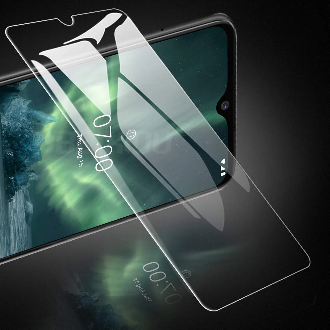 Полное закаленное стекло для Nokia 7,2 стекло протектор экрана 2.5D 9h закаленное стекло для NOKIA 7,2 пленка