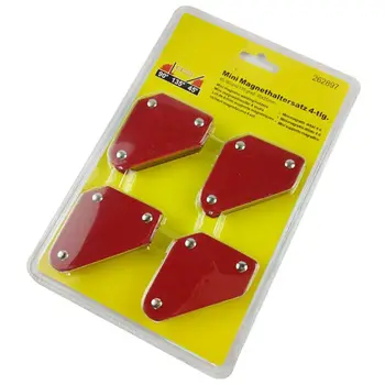 

Best 4 Pcs/set Mini Triangle-Welding Positioner 9Lb Magnetic Fixed Angle Soldering Locator Tools Without Switch Welding Accessor