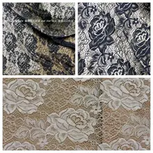 2 метра вышивка черно-белая сетчатая ткань точечная сетчатая ткань, платье, свадебный фон, одежда нижняя рубашка Ткань Текстиль