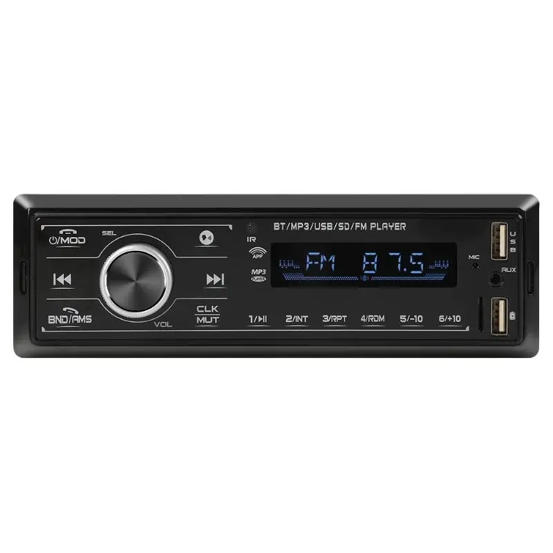 3206 одиночный DIN автомобильный стерео MP3-плеер Bluetooth FM радио в тире головное устройство автомобиля стерео аудио