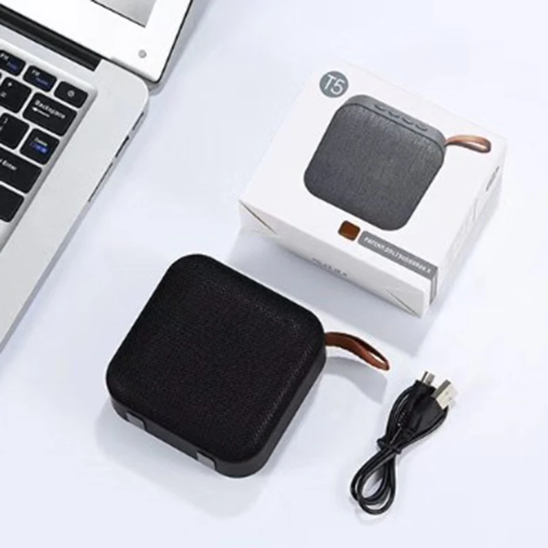 AAAE Top-1Pcs, новая версия, T5, тканая сетка, Bluetooth, колонка, беспроводная, Портативная колонка, прекрасная поддержка u-диска, Tf карта, fm-радио, черный цвет