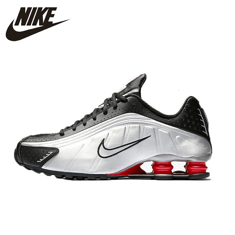 

NIKE SHOX R4 Cushioned Air Mens Running Shoes Brethable Anti-slip Sports Sneakers Bv1387-001