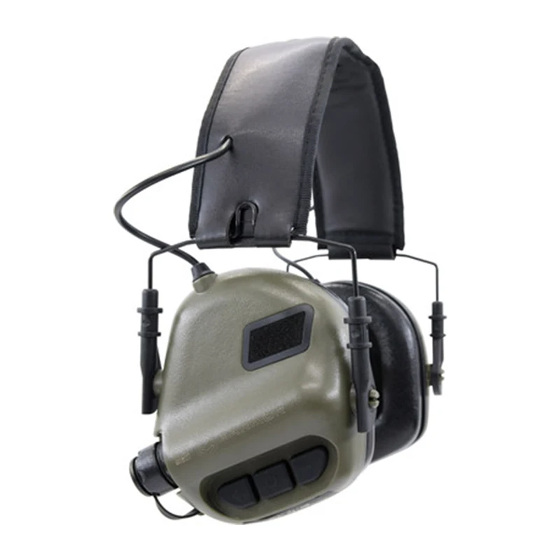 Airsoft Earmor M31 гарнитура тактическая съемка авиационные наушники анти-шум наушники военные страйкбол защита ушей - Цвет: GREEN