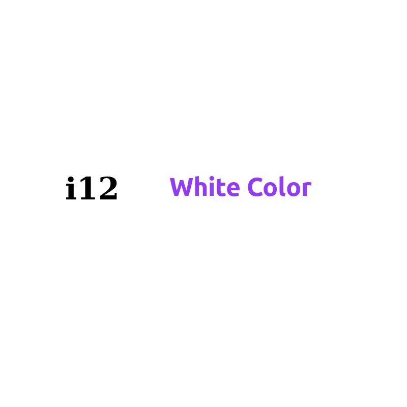 i-12 white I12 TWS,, Bluetooth 5,0, беспроводные наушники, спортивные Стерео гарнитуры, беспроводные наушники для смартфона, pk, i30, i80, i100, tws, i200 - Цвет: i-12 white