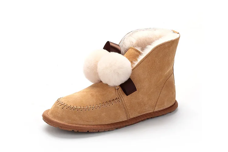Женские зимние ботинки наивысшего качества зимние ботинки из натуральной кожи с натуральным мехом женские модные ботильоны женская обувь теплые шерстяные ботинки