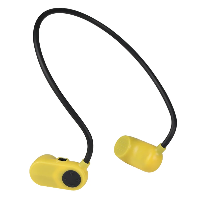 V31 костной проводимости HIFI MP3 плеер IPX8 водонепроницаемый плавательный Спорт на открытом воздухе наушники Bluetooth 5,0 MP3 Музыкальные плееры - Цвет: Цвет: желтый