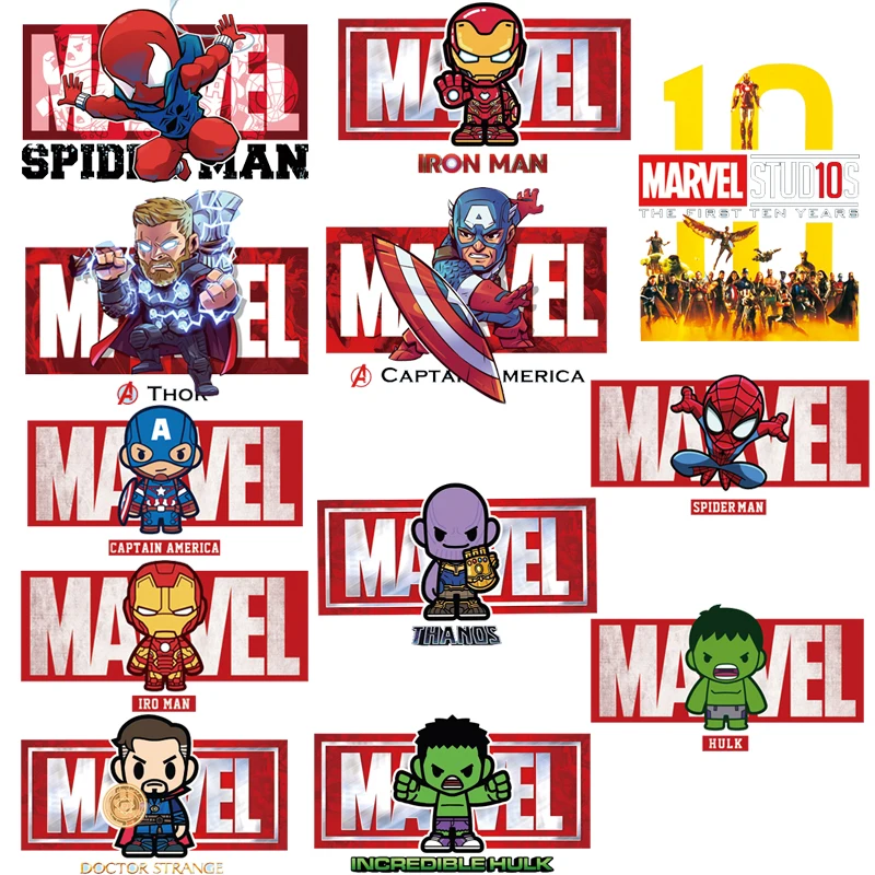

Superhero Patch Iron on Transfer Letter Patches for Kids Clothing DIY T-shirt Applique Heat Transfer Vinyl Sticker Thermal Press