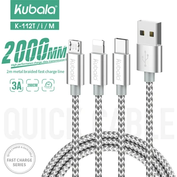 

USB Type C Micro Cable 3A Fast Charging Micro Cables For iphone 8 Quick Charging Fast Charger Data Cable USB Cord Phone Cables