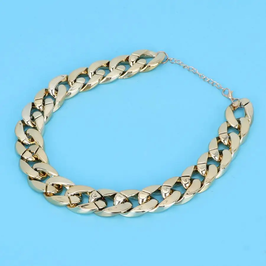 plastic fashionable shiny dog choke chain choker decoration