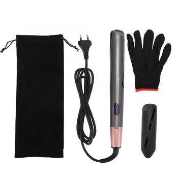 

Professional Flat Twisted Plate LED Hair Straightener Ceramic Curling Iron with Glove and Protection Cover Hairdressing Styling