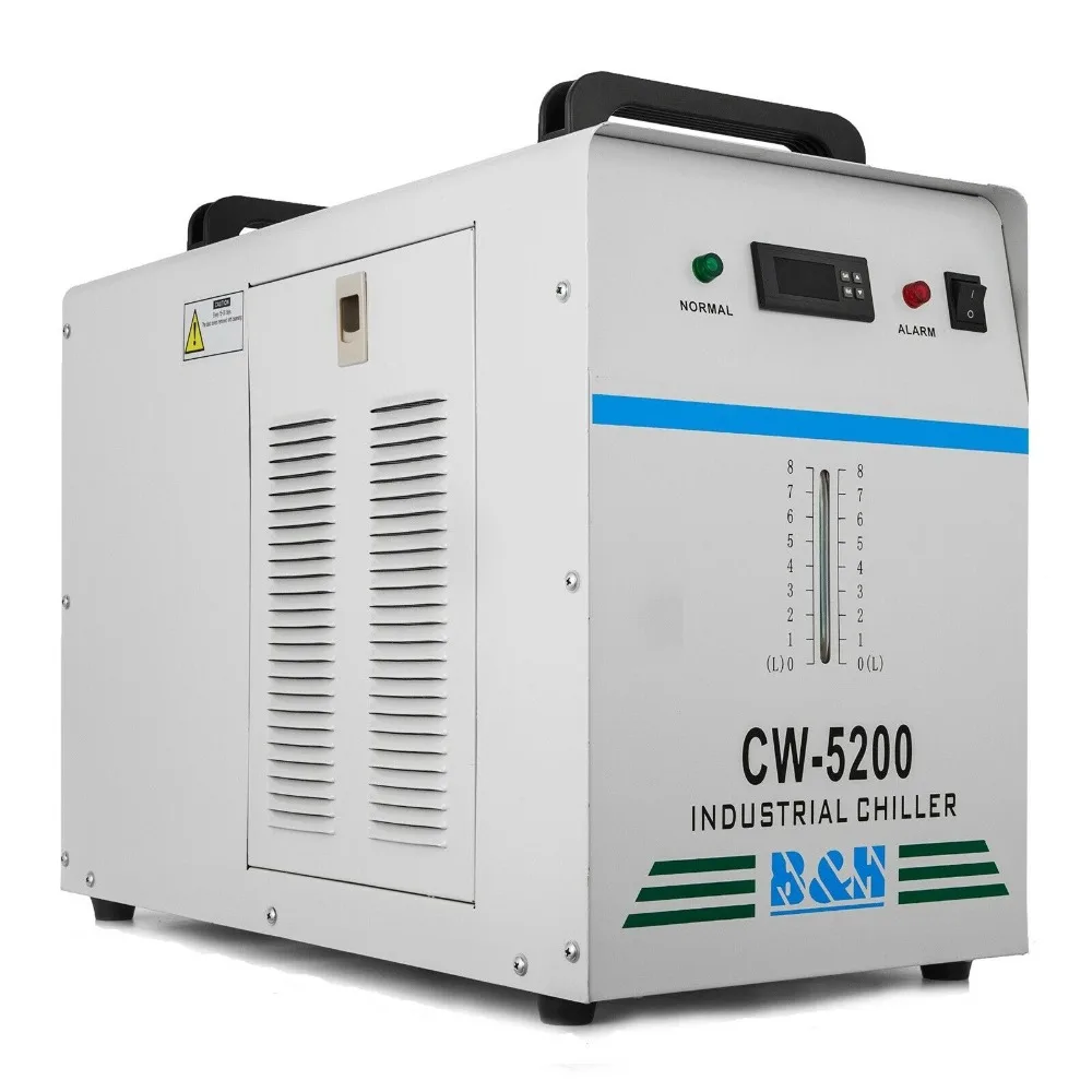 Wasserkühler Kühlwasser 8L Tank für CO2 Laserröhre Kühlung 99W Water Chiller 
