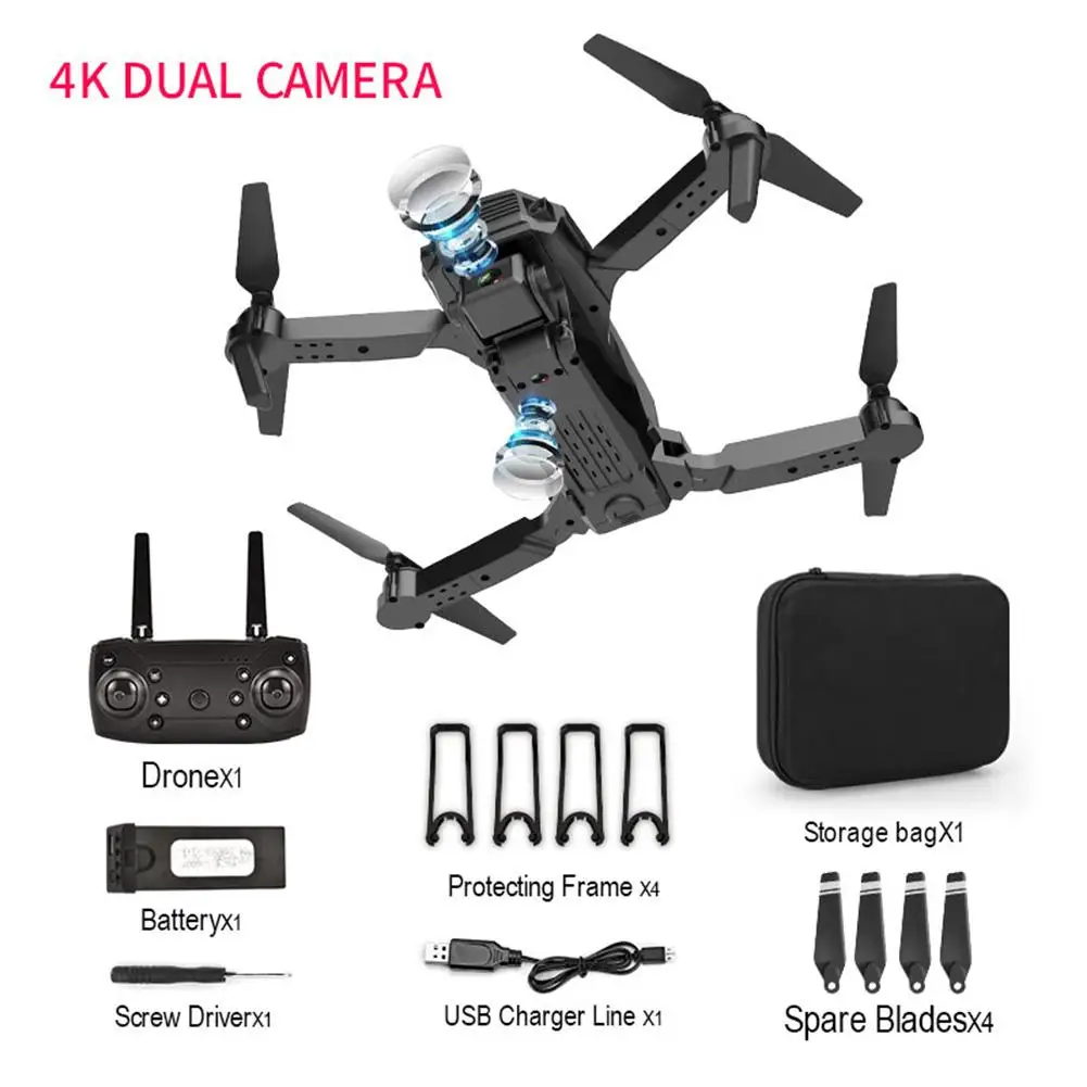 100 Drone With Dual Camera Long Flight Time Gps Mini Drone 4k Photo1080P Video F11 FPV Quadcopter Drone