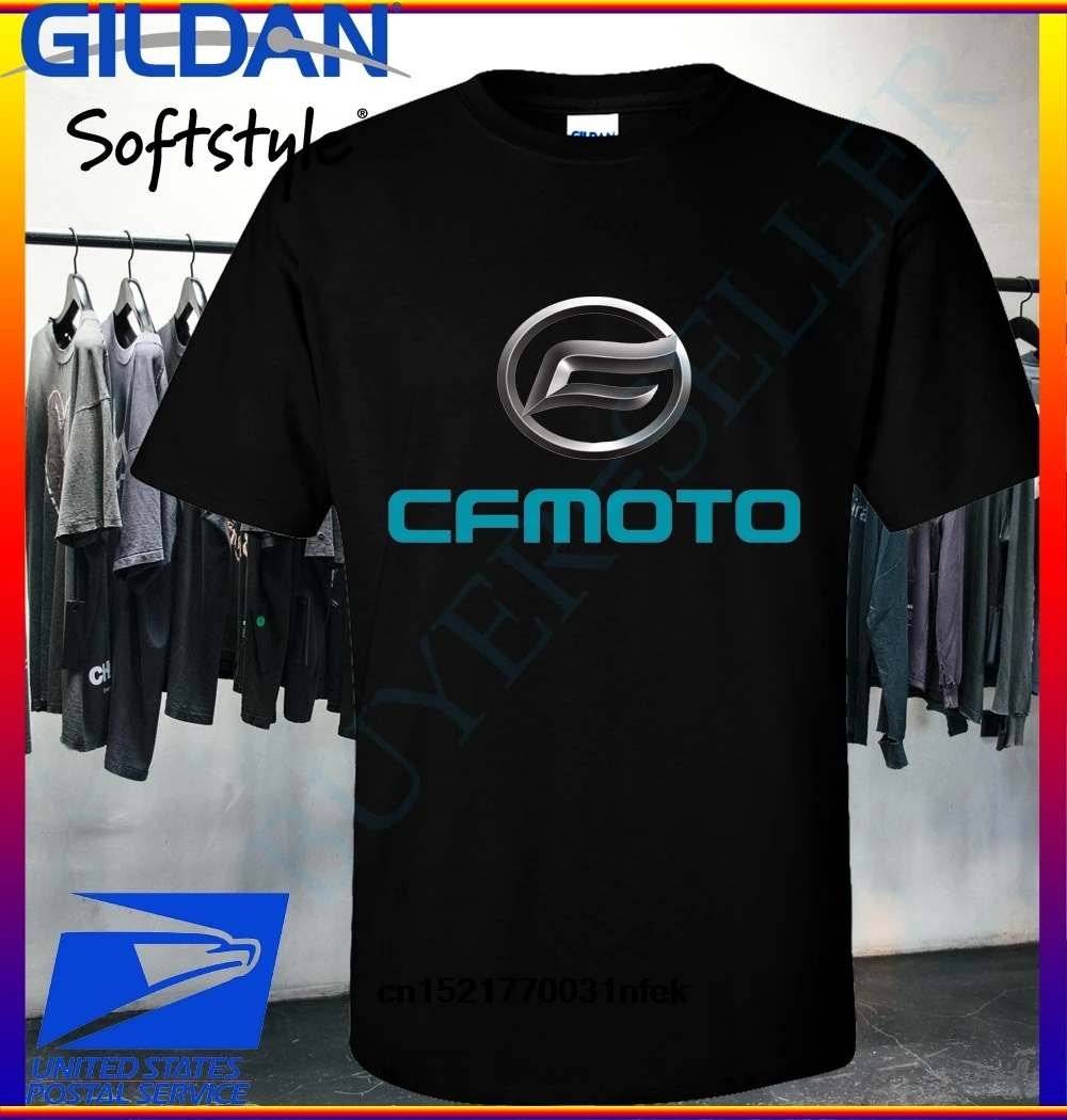 Мужская футболка с логотипом Cfmoto Спортивная повседневная хлопковая свободная