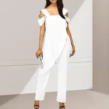 Slim Women Jumpsuits Fashion Plus Size Sleeveless Casual Solid Color Irregular Overalls monos de fiesta 2020 Hot Drop Shipping E