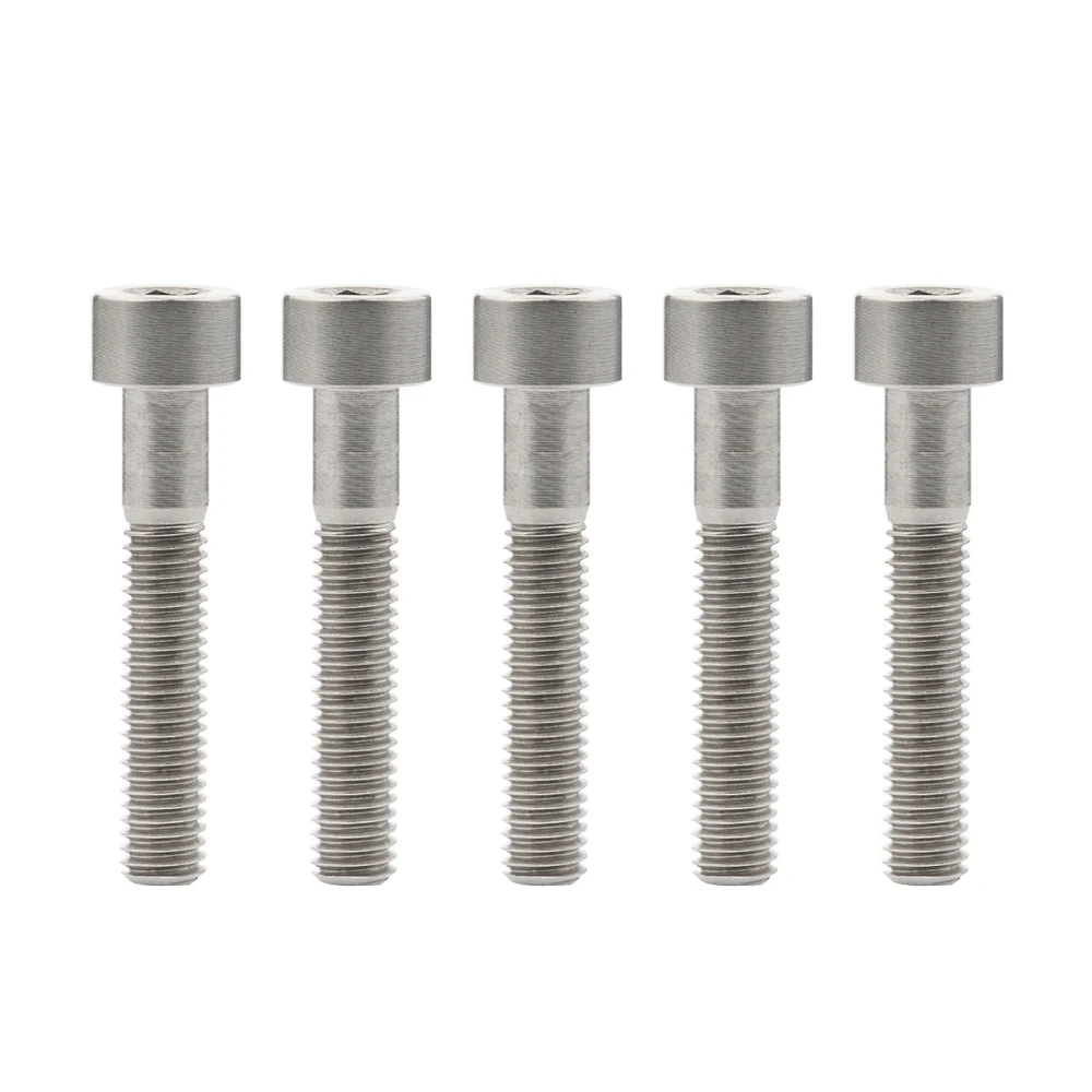 M6x35 titanium Титан/Ti болты M6x20 25 30 35 мм Винт с внутренней шестигранной головкой подходит для гарнитуры кепки Горная дорога велосипед - Цвет: M6x35 titanium
