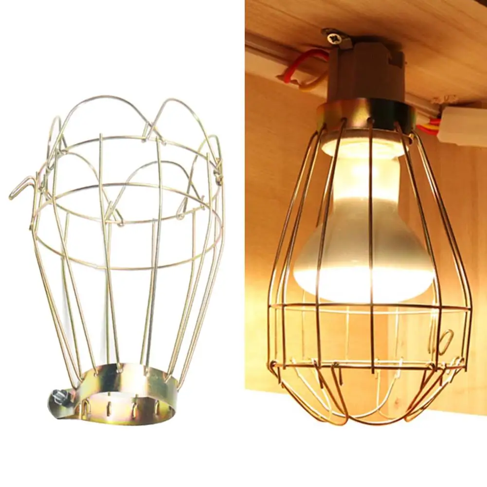 Anti-scalding Protective Lampshade Ceramic Heating Lamp Bulb Reptile Pet Heating Lamp Iron Wire Safety Protective Net Cover Pet