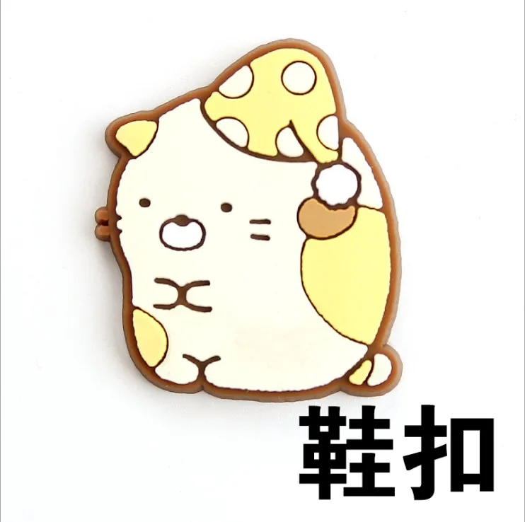 10 Япония Sumikkogurashi обувь цветок крест ПВХ пляжная обувь аксессуары отверстие обувь Пряжка JIbiz подарок для детей - Цвет: 10