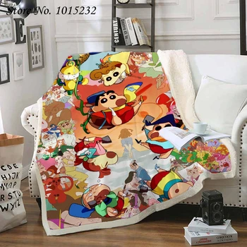 

Anime Crayon Shin-chan 3D Printed Fleece Blanket for Beds Thick Quilt Fashion Bedspread Sherpa Throw Blanket Adults Kids 06