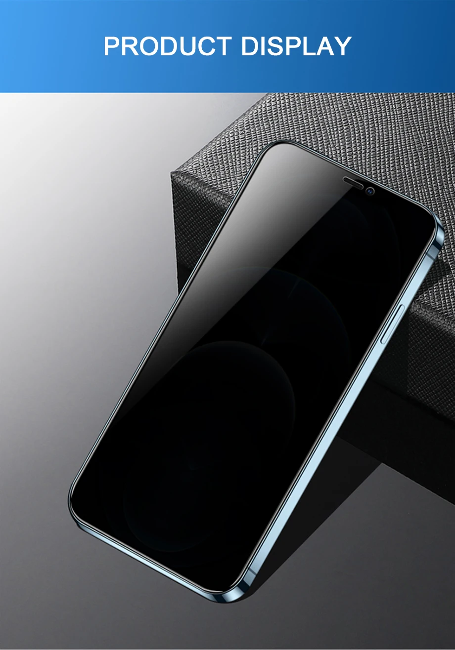 8K Privacy Protective Glass For iPhone 11 12 13 Pro Max XR XS Anti Spy Tempered Glass For iPhone 7 8 Plus Screen Protector Film