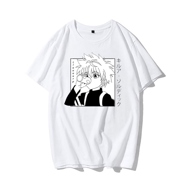 Man Series Cute Cartoon Print Women's T-shirt My Full-time Hunter Fun Clothing Harajuku Japan Casual Top Tee футболки