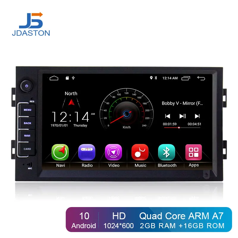 Автомобильный DVD плеер JDASTON Android 10 для Peugeot 308/308s 2013 2014 2015 2016 2017 GPS навигация 1Din