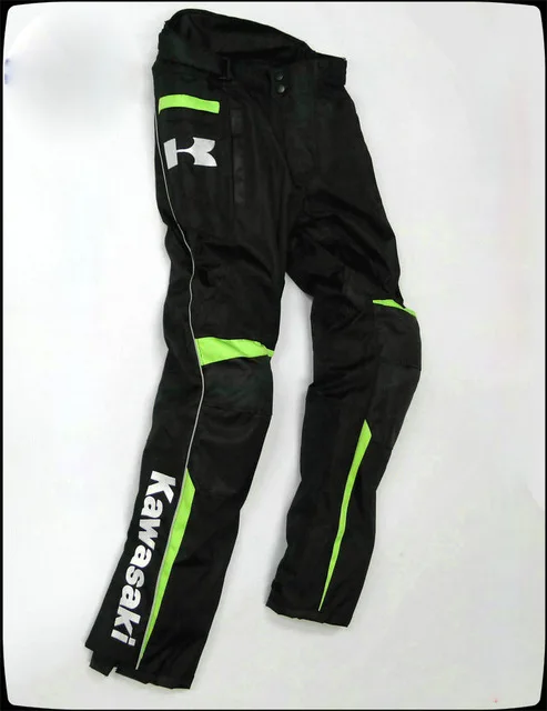 

Motorcycle Pants for Kawasaki Racing Team Drop Resistant Pants Trousers Ventilation Design Windproof Kawasaki Pants Pant