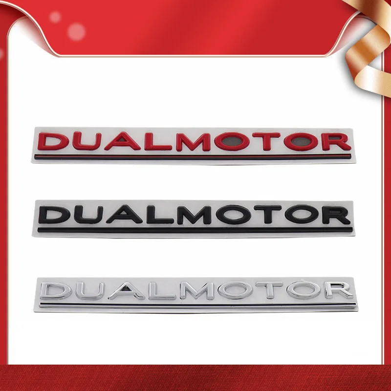 3D Premium DUAL MOTOR Underlined Letters for Model 3 S X car Engine Hood Fender trunk Decal Emblem Badge Sticker | Автомобили и