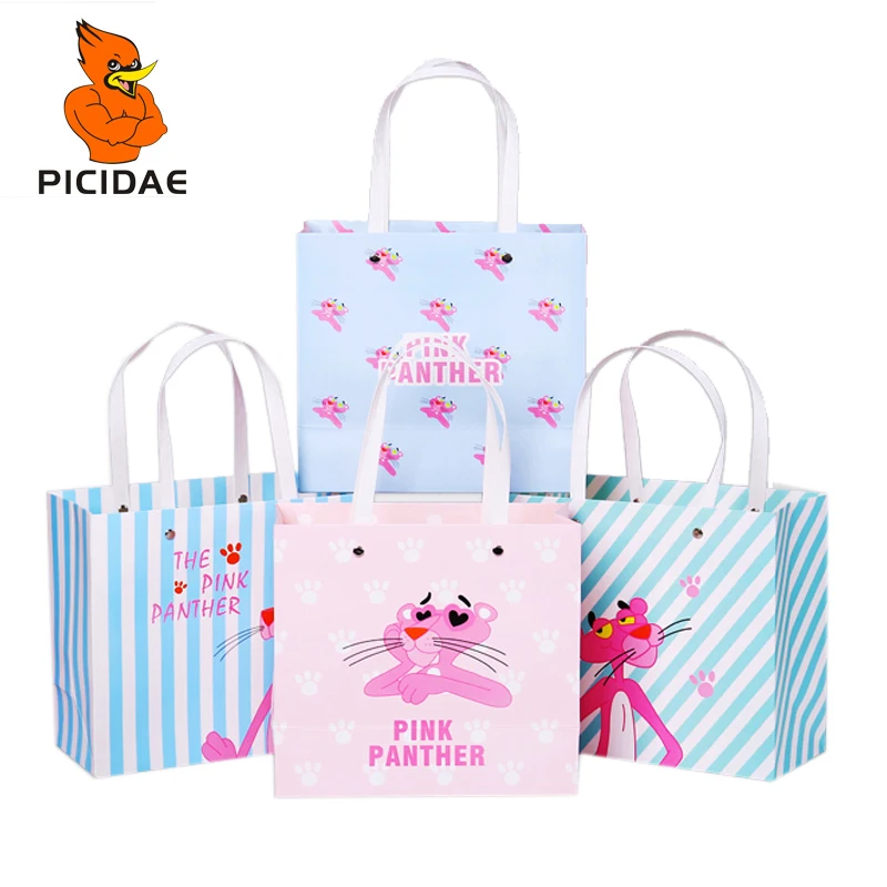 

Pattern Cartoon Printing Rivet Clothes Shopping Gift Store Tote Hand Bag Packing Unicorn Flamingo Food Baking Cosmetic Candy