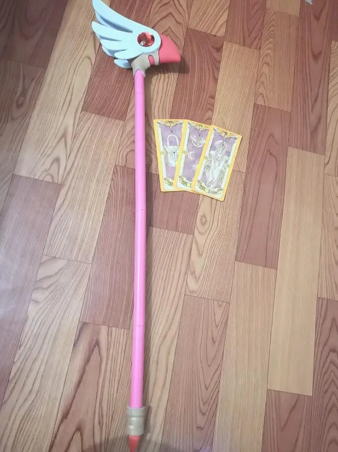 Волшебная карточка для девочек sakura star head Bird head staff Cardcaptor Sakura волшебная палочка высокого качества такая же, как и персонаж