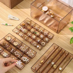 Acrylic Jewellery Organizers Dustproof Jewelry Storage Box Earring Rings Necklace Large Space Jewellery Case Stand Holder Decor