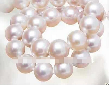 1609 Jewelry 9-10 mm extremely bright natural 18 '14 k south sea pearl necklace