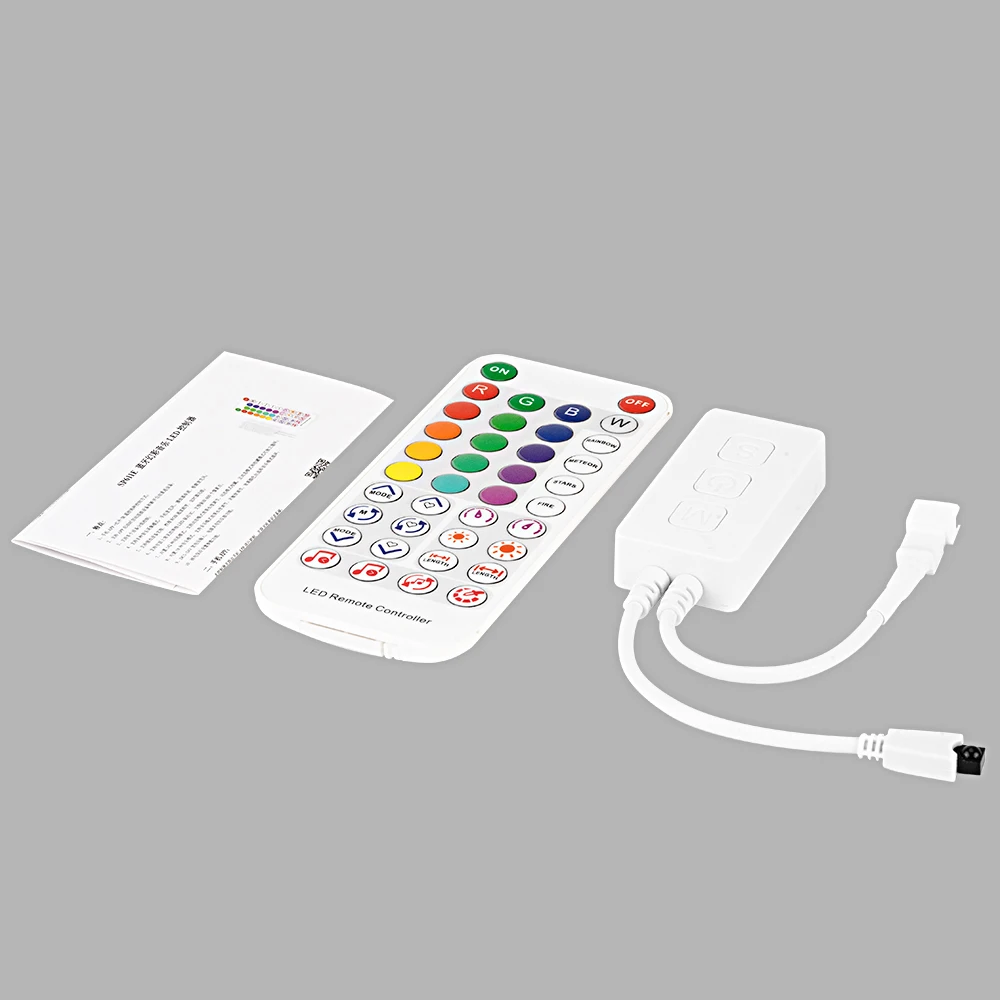 

Bluetooth-Контроллер IR38 WS2812B WS2811 со встроенным микрофоном, 5-24 В