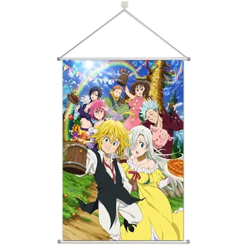 

Anime Nanatsu no Taizai The Seven Deadly Sins Personalize Customer Made Alloy Fabric Wall Poster Scroll 60x90cm 24x36inches