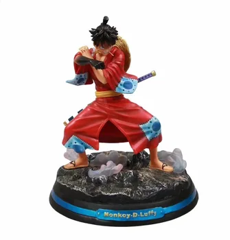 

One piece monkey d luffy kimono gk gear 3 peace land pvc statue action figure collection model 28cm Toy