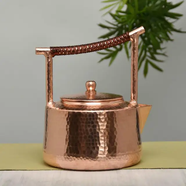 1.2L Vastag, Tiszta Lila Réz Kínai Teáskanna Készlet És Vízforralók - Image 3