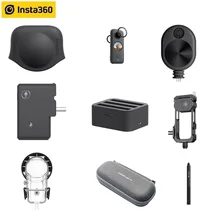 Крышка объектива Insta360 ONE X2/защита объектива/зарядное устройство/адаптер микрофона/чехол для дайвинга/чехол для переноски оригинальные аксессуары для One X 2 Крышка объектива Insta360 ONE X2/защита объектива/зарядное устройство/адаптер микрофона/чехол для дайвинга/чехол для переноски оригинальные аксессуары для One X 2