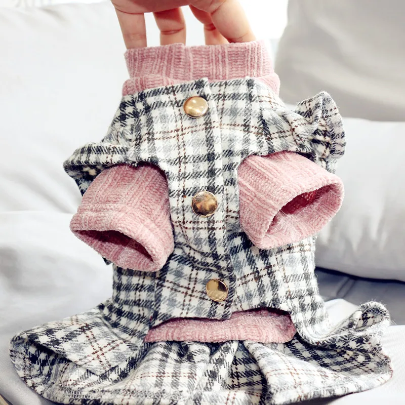 Boy Dog Clothes Coat Jacket Girl Dog Clothing Dress Skirt Winter Pet Dog Costume Pomeranian Poodle Bichon Schnauzer Puppy Outfit