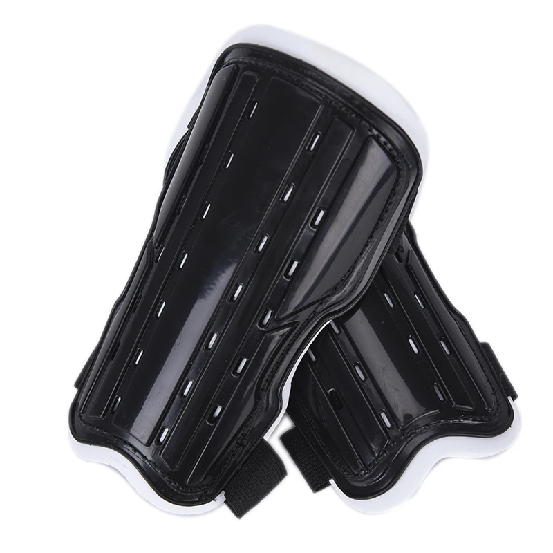 Черный 2pcs/pair Shin Adolescent Guard Antislip Soccer Shin Guards Pads Football Shin 17.5cm*7.5cm*0.5cm High Quality - Цвет: Черный