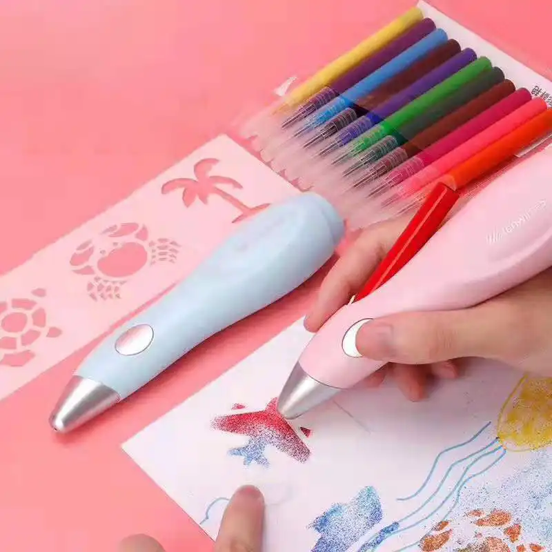 pink electric airbrush girls art set
